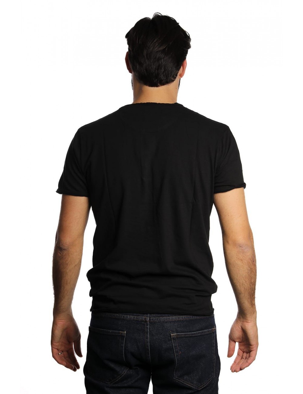 t-shirt censured UOMO BLACK - TM 2947 T JSSG 90 vista frontale indossata