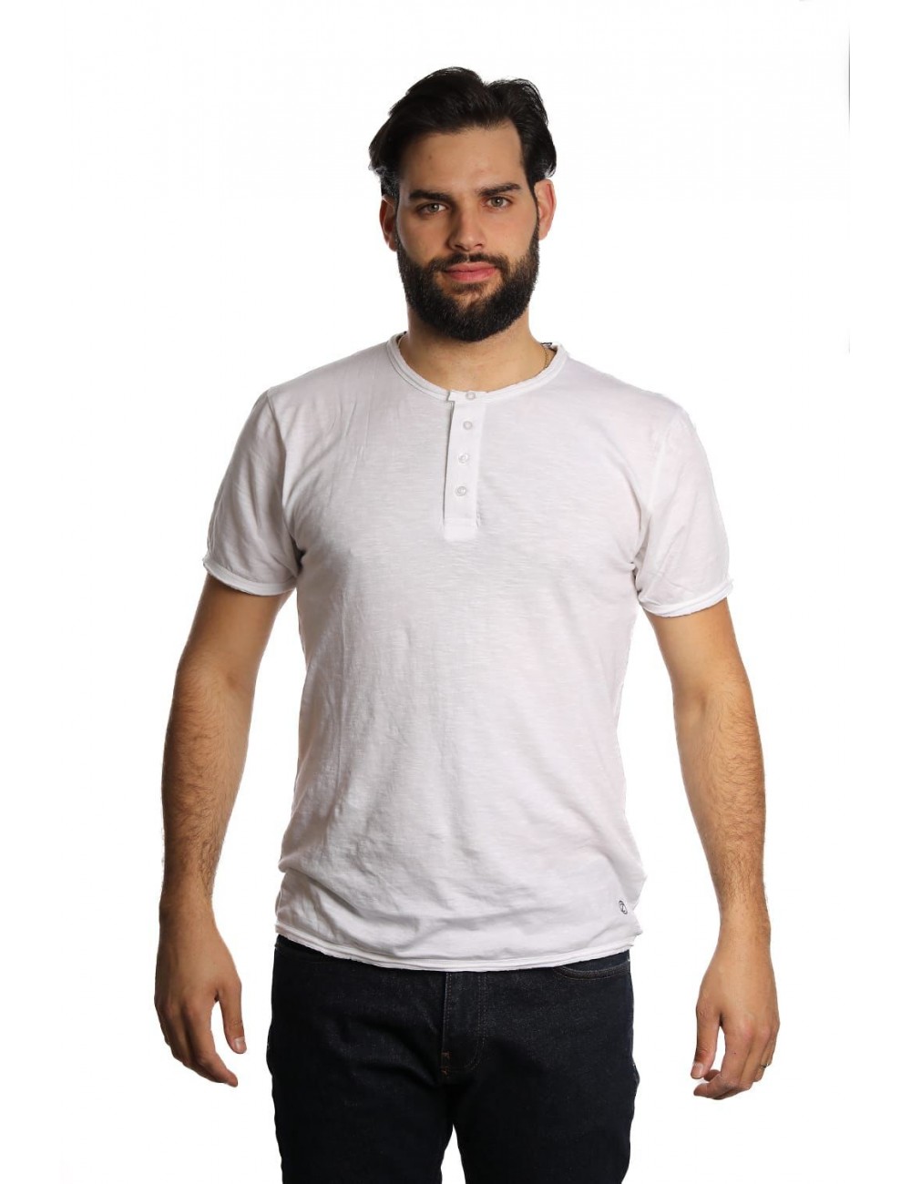 t-shirt censured UOMO OPTIC WHITE - TM 2947 T JSSG 00 vista frontale indossata