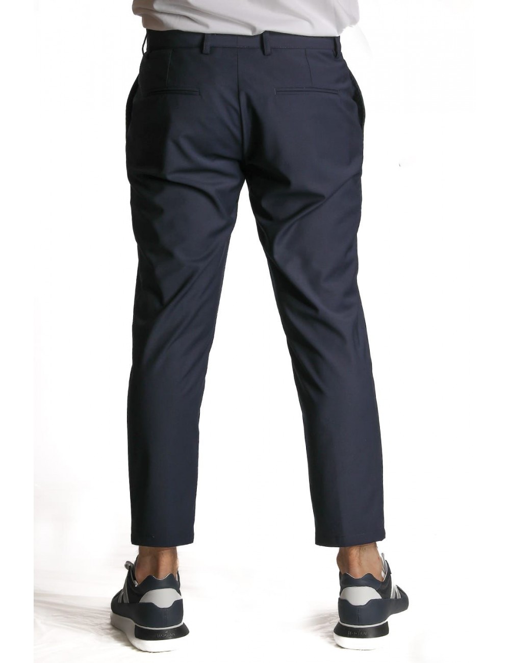 pantalone marsem UOMO BLU - P002 - T109 vista frontale indossato