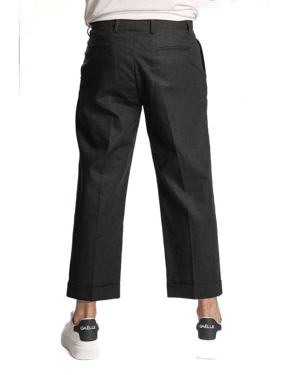 pantalone marsem UOMO NERO - P035 - T155 vista frontale indossato