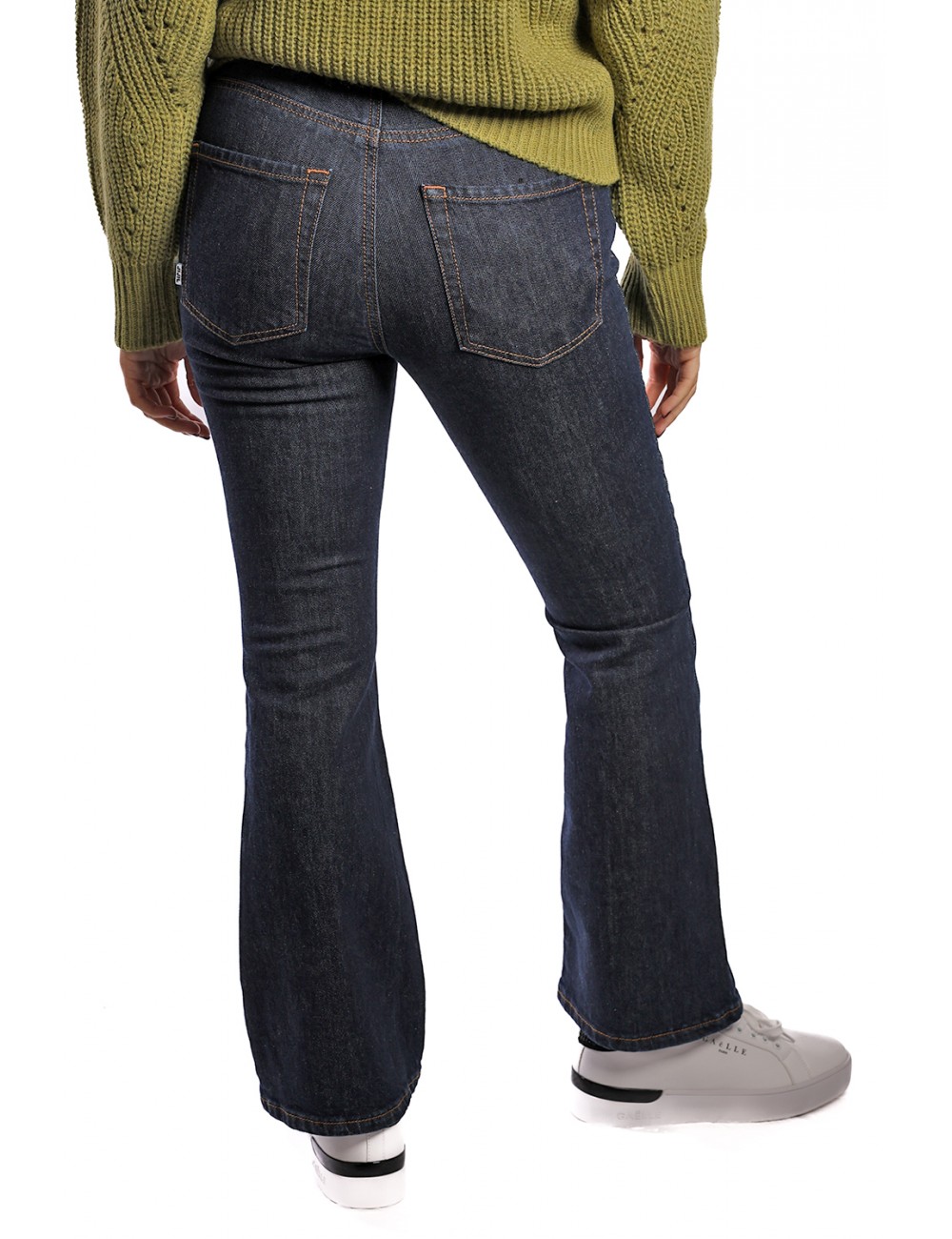 jeans jijil DONNA DENIM BLU - JPI23PJ052 vista frontale indossato