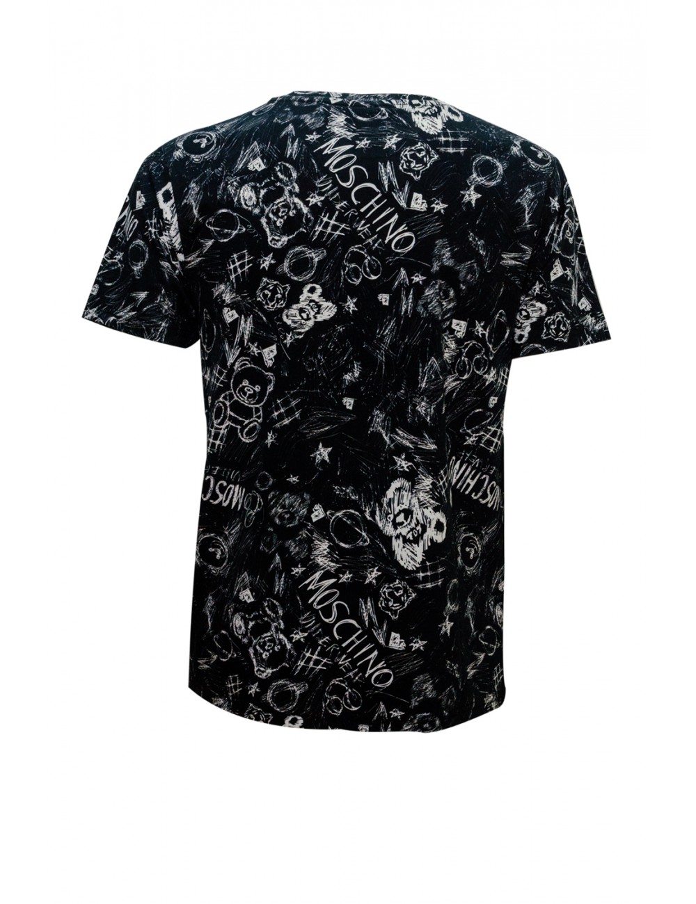 t-shirt moschino UOMO NERA 1555 - V1A0708 - 4412 vista frontale