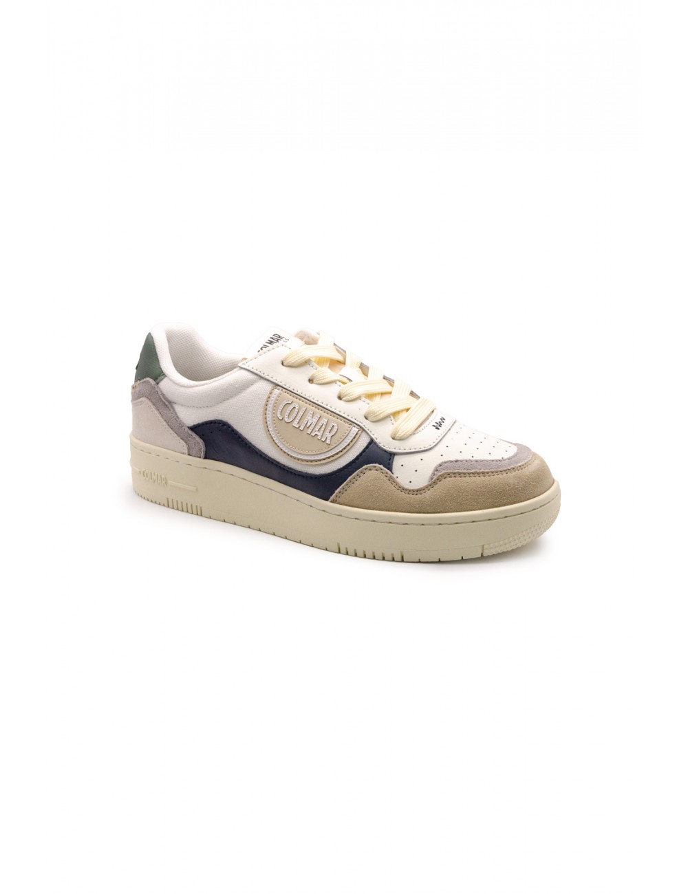 scarpe colmar UOMO MULTICOLORE WHITE-NAVY-SAGE GREEN - AUSTIN BRIEF 041 vista laterale