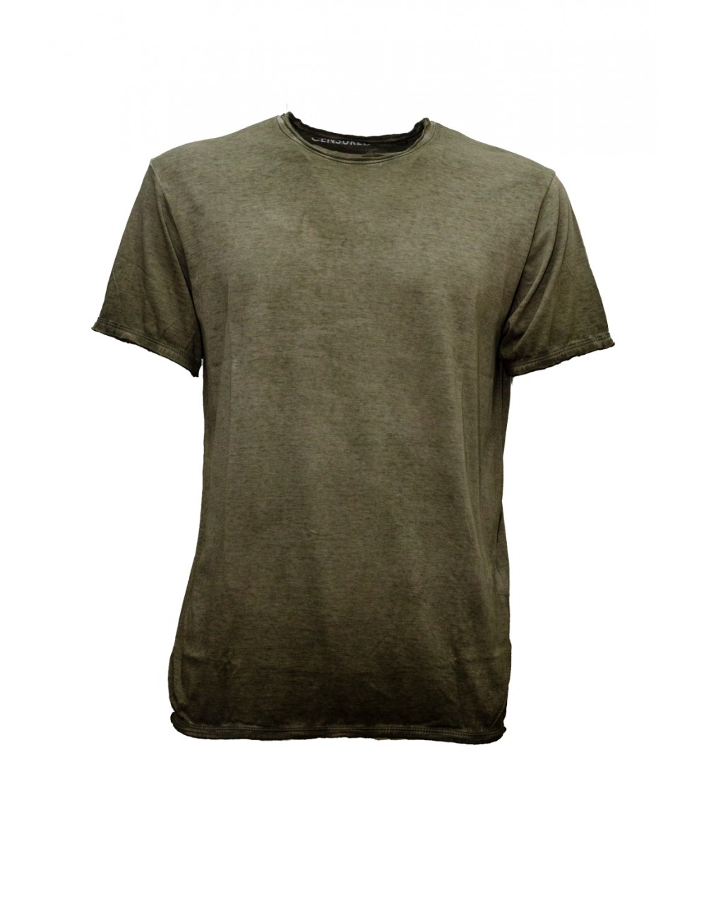 t-shirt censured UOMO VERDE MILITARE - TM 2400 T JSEP 395F vista frontale