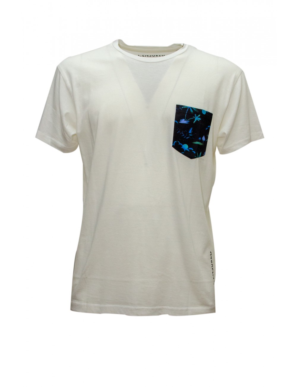 t-shirt censured UOMO BIANCA OFF WHITE - TM C227 T JSEL 01 vista frontale