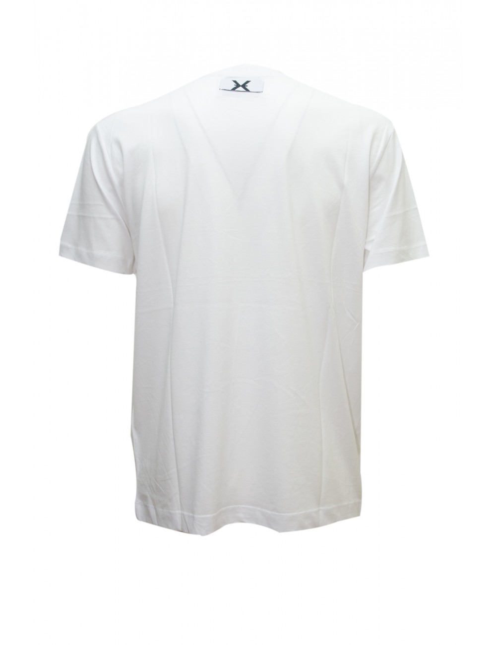 t-shirt john richmond UOMO WHITE E BLACK - UMP24004TS OF vista frontale