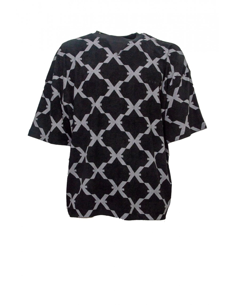 t-shirt john richmond UOMO BLACK - UMP24133TS 9F vista frontale