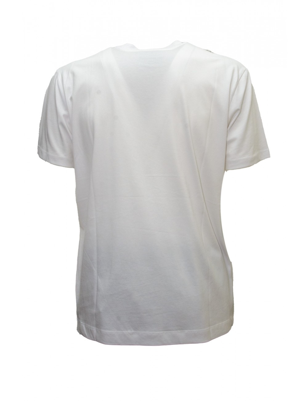 t-shirt john richmond UOMO WHITE - UMP24057TS OF vista frontale